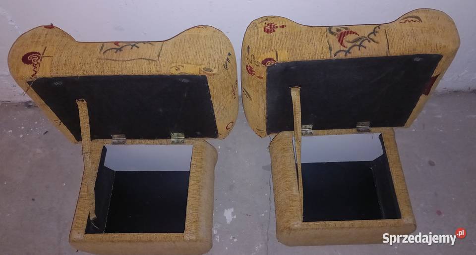 Pufy fotelowe dwie sztuki warmińsko-mazurskie