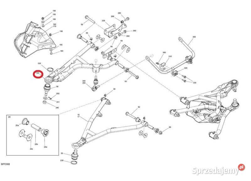 Wahacz przedni górny lewy do quada CanAm Nowy Sącz