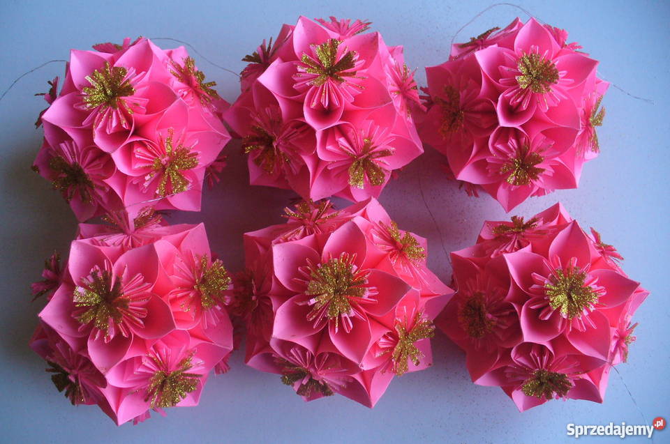 BOMBKIOZDOBY ŚWIĄTECZNE ORIGAMI KUSUDAMAKOMPLET Brzozów