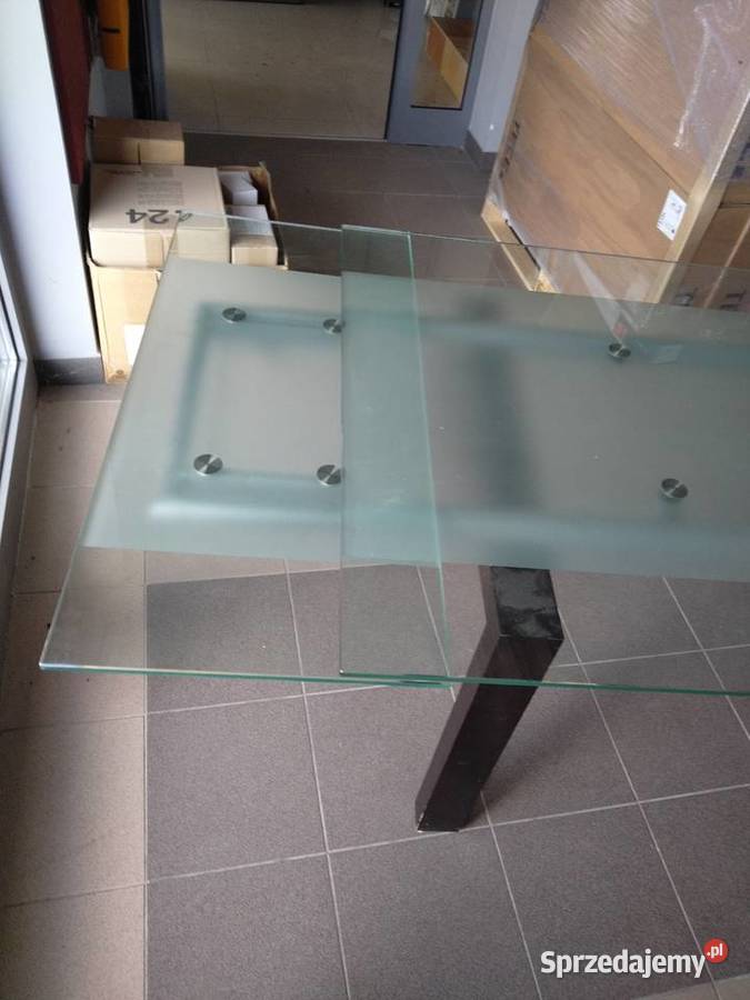 Stół szklany składany 160x90 małopolskie Skawina