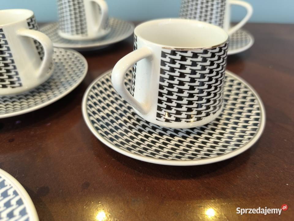 Piękny unikalny zestaw do kawy espresso 5 części Łódź