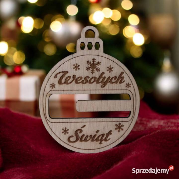 Drewniany Bon Podarunkowy Prezent na Święta Warszawa