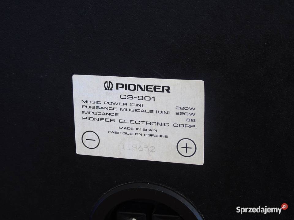 Kolumna Pioneer CS901 spr bas 30 DOSTAWA Słuchawki i głośniki