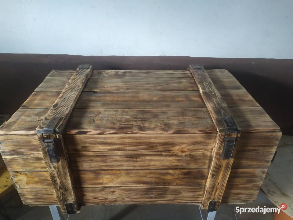 Kufer duży opalany siedzisko schowek 106x45x63 Gdańsk