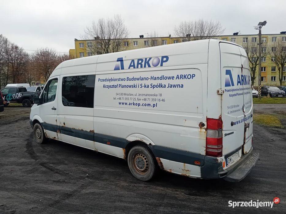 Mercedes Sprinter 313 Maxi 9cio osobowy nieuszkodzony łódzkie