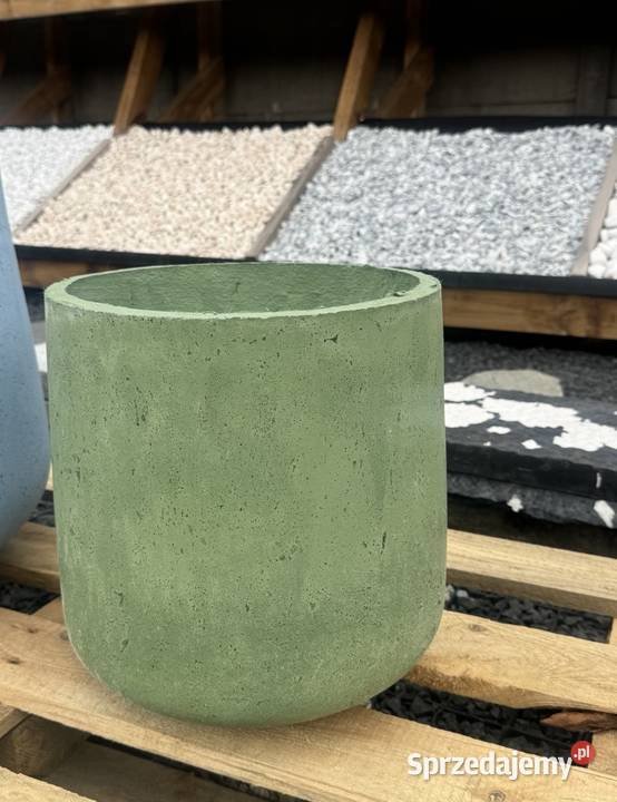 Donica betonowa Contur 33x30 Zielona Warszawa
