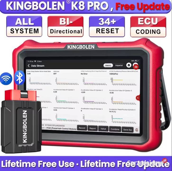 Tester diagnostyczny KINGBOLEN K8 PRO Dożywotnia Wrocław