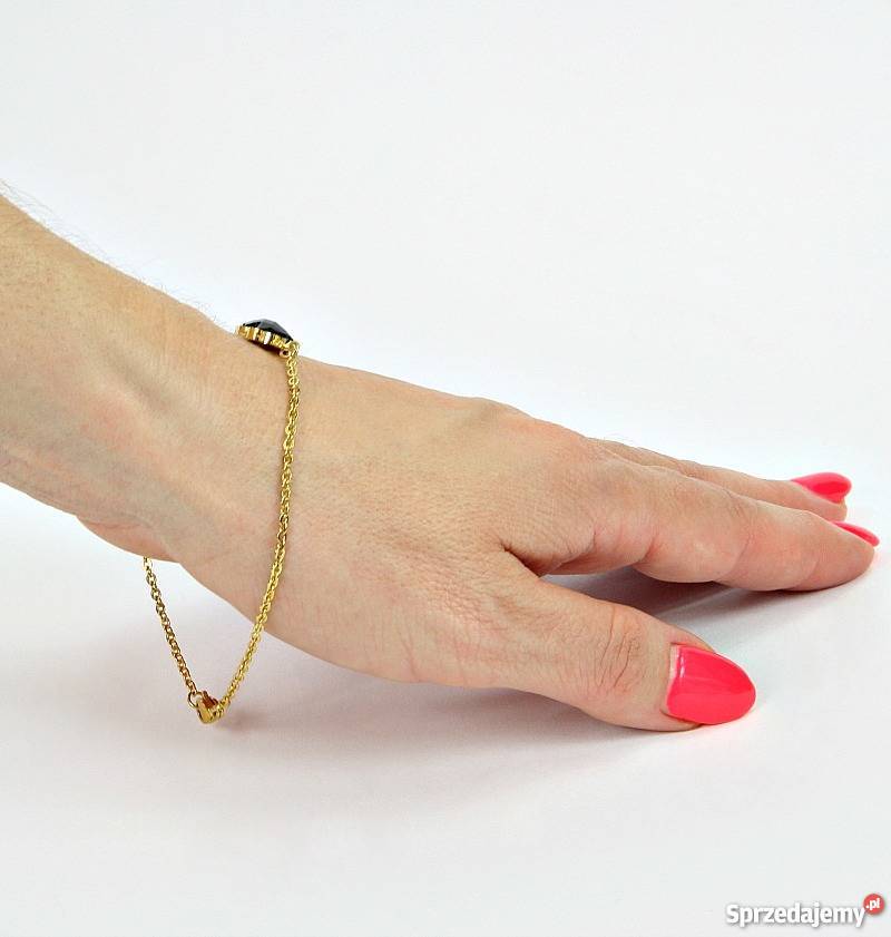 Bransoletka Tous Złota Miś Czarny Onyks Okazja Wrocław