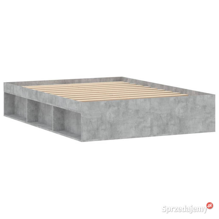 Rama łóżka szarość betonu 135x190 WM3203911 Łóżka Warszawa