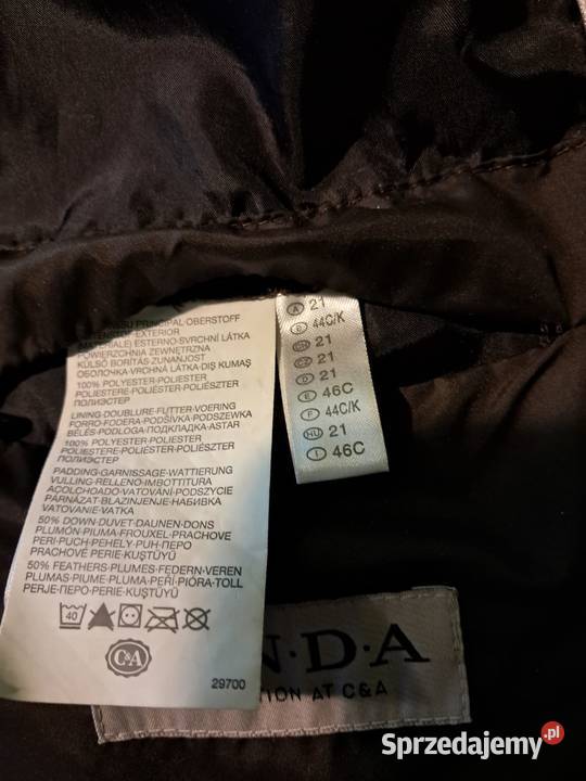 Cieplutki leciutki bo puchowy płaszczyk Kurtki i płaszcze dolnośląskie Jelenia Góra sprzedam