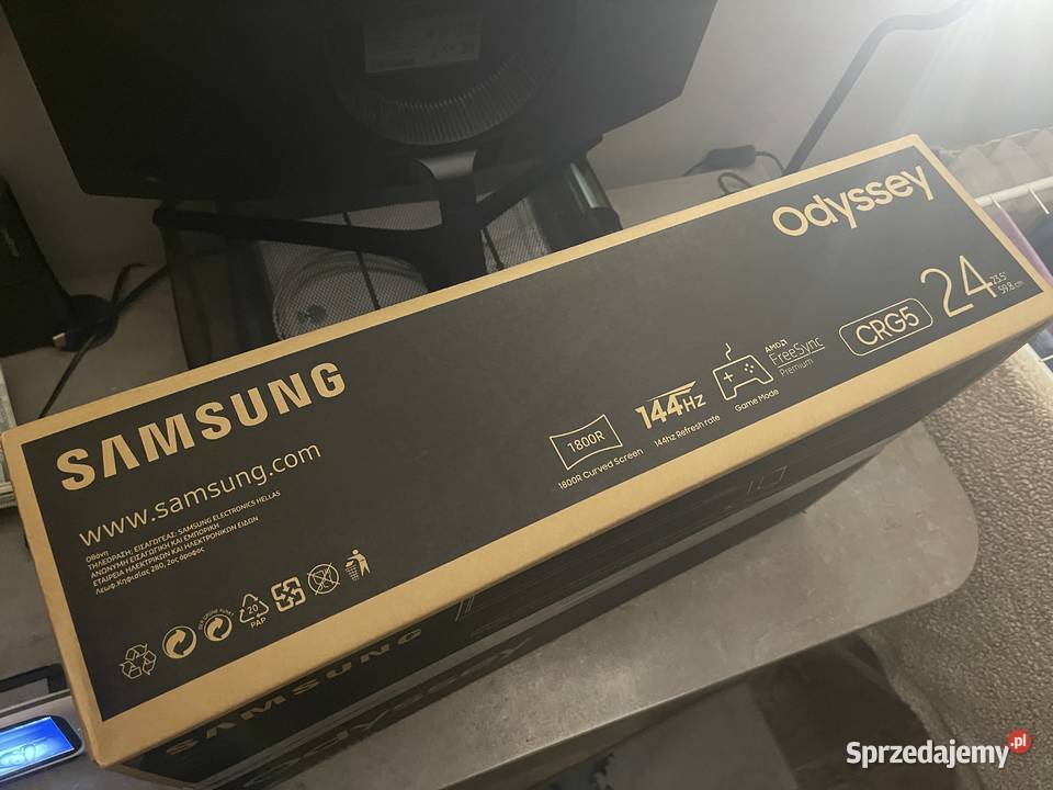 Monitor Zakrzywiony Samsung 24 144hz FHD 4ms Samsung Monitory i projektory Radlin