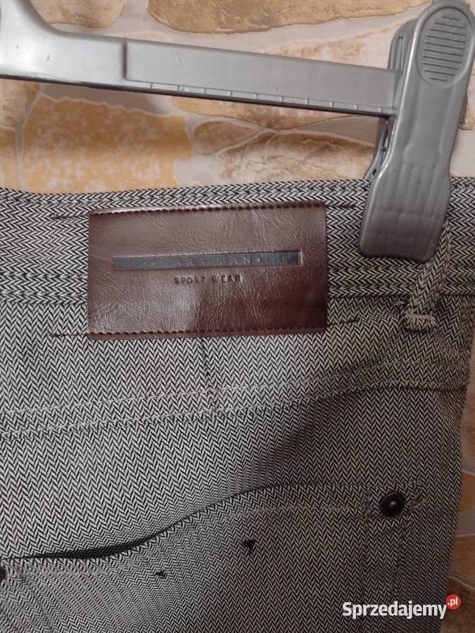 40L ZARA Szare spodnie biznesowe rurki z Madrytu Kraków sprzedam