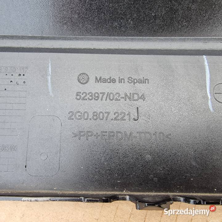 VW POLO 2G ZDERZAK PRZÓD PRZEDNI 2G0807221 Karoseria lubuskie Bieleń