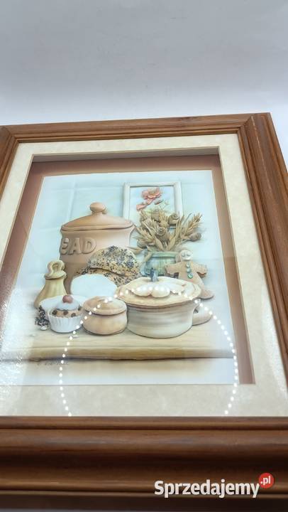 Obraz w ramie szkłem Kuchenny blat Antyki, Sztuka, Kolekcje Zamość