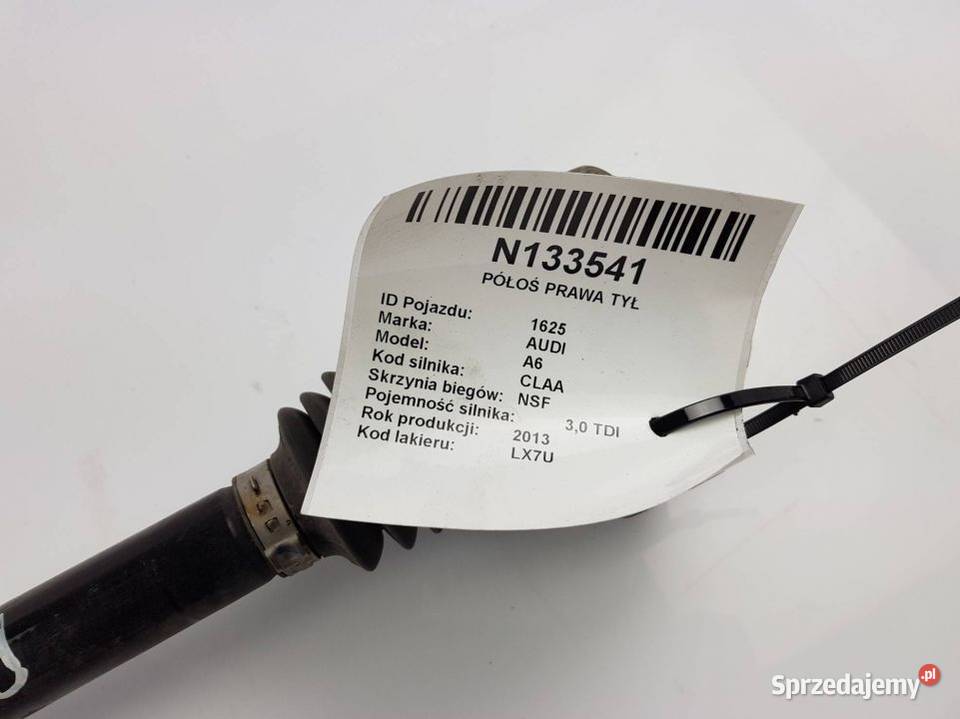 PÓŁOŚ PRAWA TYŁ 8R0501203C 30TDI AUDI A6 C7 kujawsko-pomorskie sprzedam