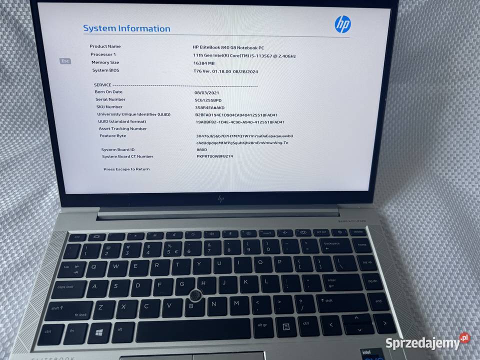 Laptop HP Elitebook 840 G8 i5 Kraków sprzedam