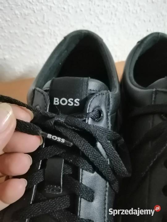 Hugo Boss 50486653 czarne sneakersy skórzane sprzedam