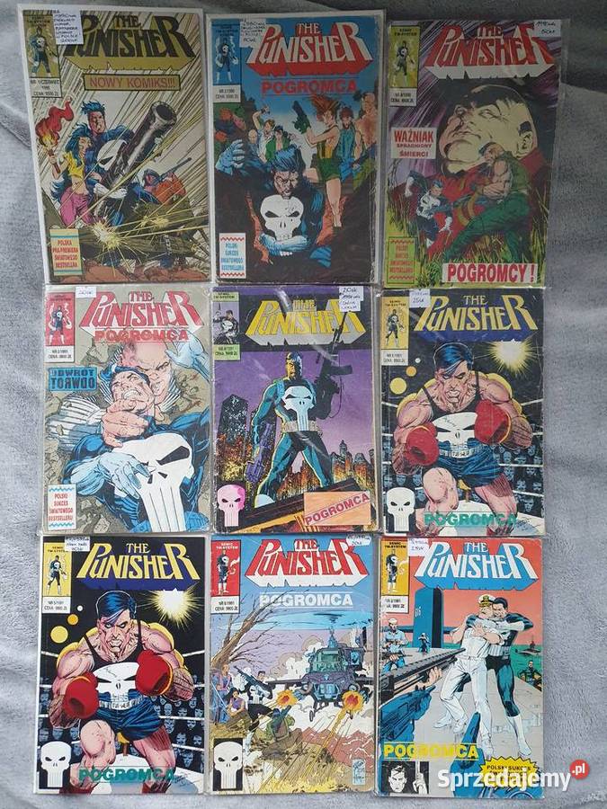 Punisher zestaw 29 komiksów różne numery TMSemic Rok wydania 1990 pomorskie Gdynia