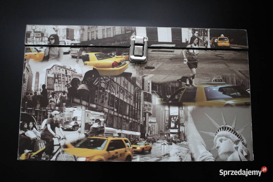 skrzynka skrzynia York Nowy Jork taxi kuferek Dom i Ogród Toruń sprzedam