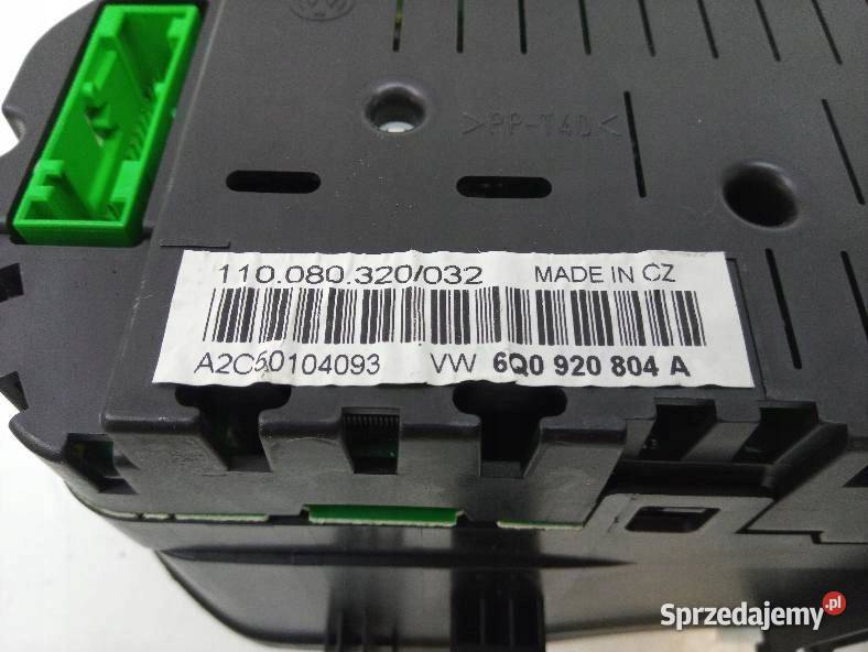 LICZNIK 6Q0920804A Volkswagen Polo IV 20022008
