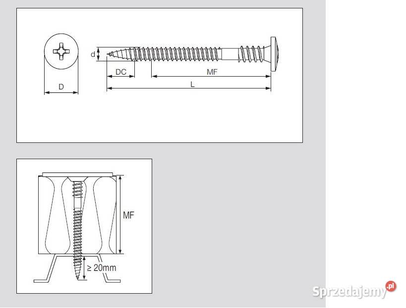 WKRĘTY HILTI 48X60 PACZKA 600 sztuk opolskie Branice