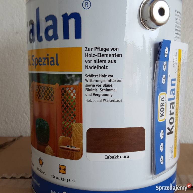 Olej do drewna Koralan Holzl Spezial 25l Materiały budowlane małopolskie Kęty