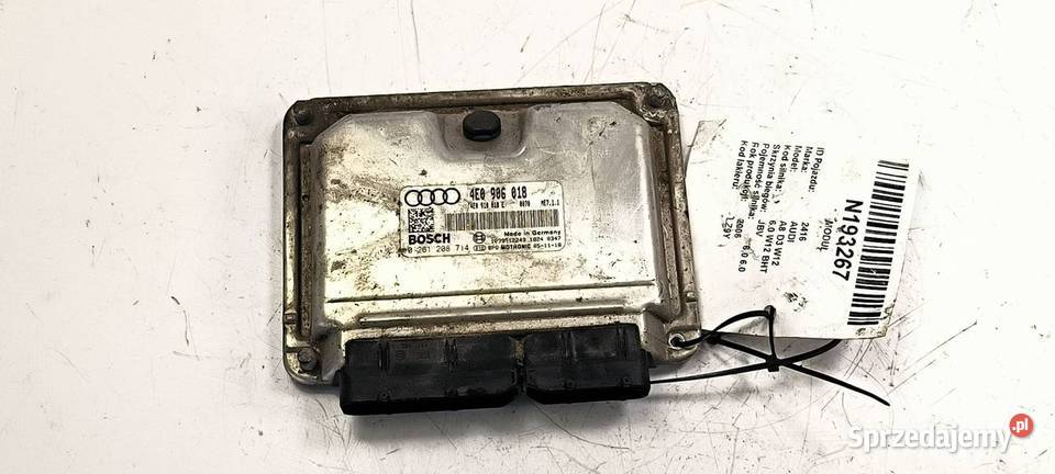 MODUŁ AUDI A8 D3 W12 4E0906018 osobowe Lipno