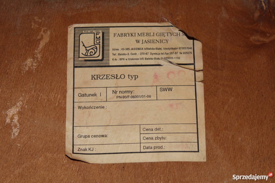 4 krzesła fabryka mebli Jasienica Katowice sprzedam