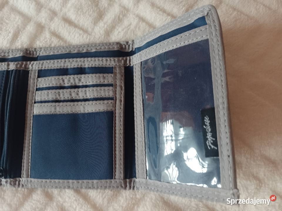 Granatowy Portfel z Londynu czaszka Top Vintage Kraków