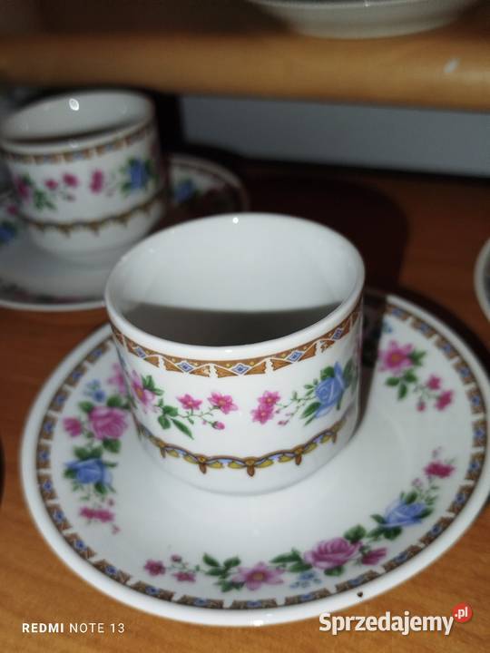 Zestaw kawowy sygnowany chińskim LOGO pięknie Łódź sprzedam