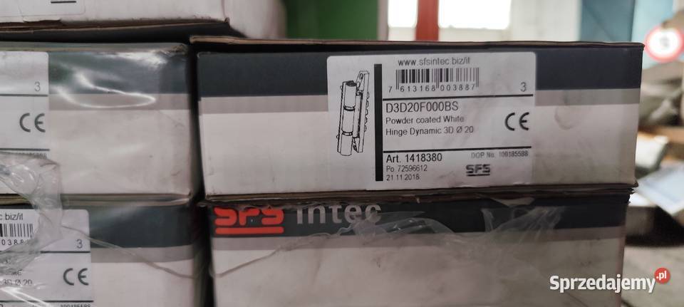 Zawias SFS Dynamic 3D D3D20F000GAM Regulowany Włoszczowa sprzedam