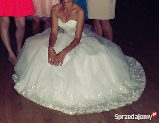 PIĘKNA SUKNIA MARABU EMMI MARIAGE Inny materiał Grójec sprzedam