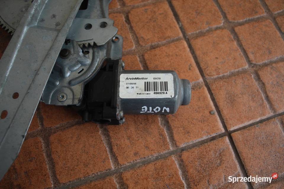 MECHANIZM PODNOŚNIK SZYBY LEWY TYŁ NISSAN NOTE osobowe Mechanizmy opuszczania szyb