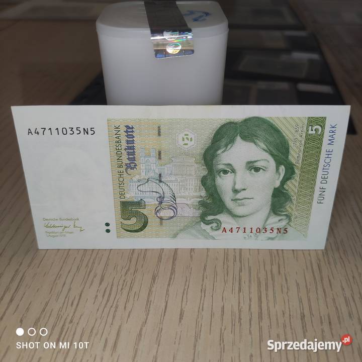 Banknot 5 Mark 1991 Milicz