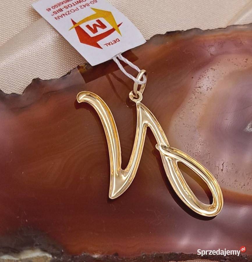 20 Wisiorek Złoty pr585 Literka N Z1214