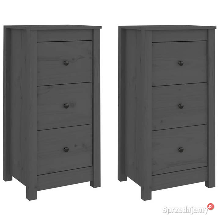 Szafki 2 szare 40x35x80 lite drewno sosnowe Warszawa sprzedam