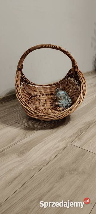Duży kosz wiklinowy na drewno XXL Leżajsk