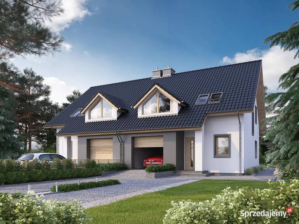 Projekt domu bliźniak dwulokalowy ECO 15 lewa i Stargard