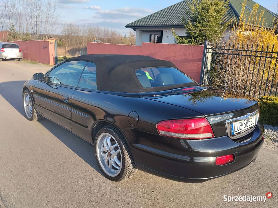 Chrysler Sebring kabriolet 20 manual Niedrzwica Duża