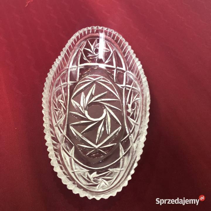 Półmisek sześć salaterek Kryształ PRL lata 70 XX Kraków