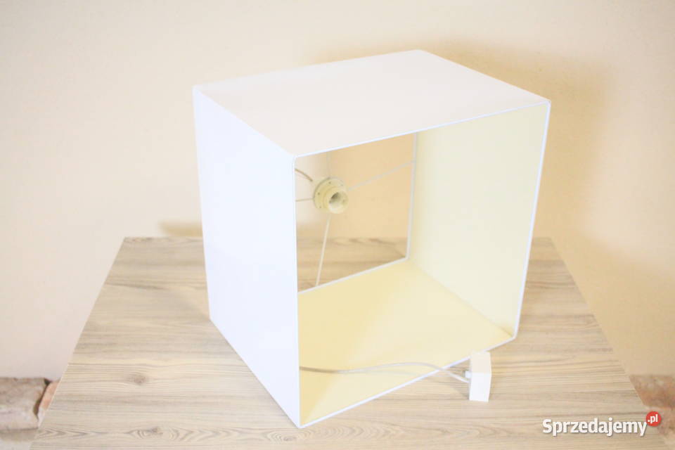 Lampa Abażur kwadrat 40x40 biały Pszczyna
