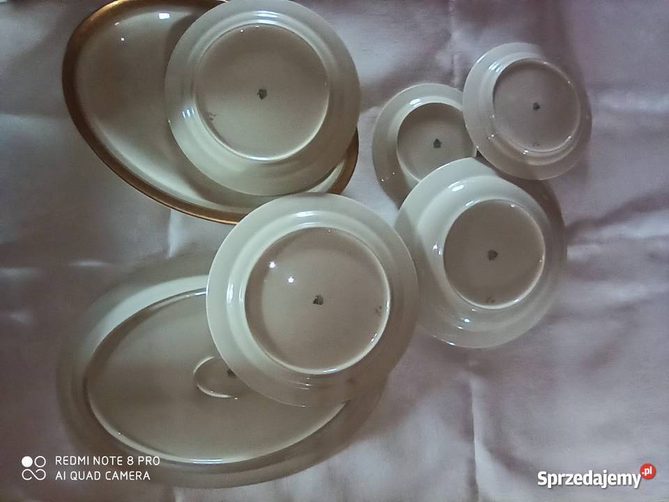 Półmisek Rosenthal OLYMPIA Ecru ze złotem Syg z Gdańsk
