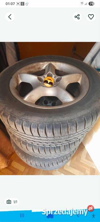 Opony 35mm bieznik z felgami Stawiski sprzedam