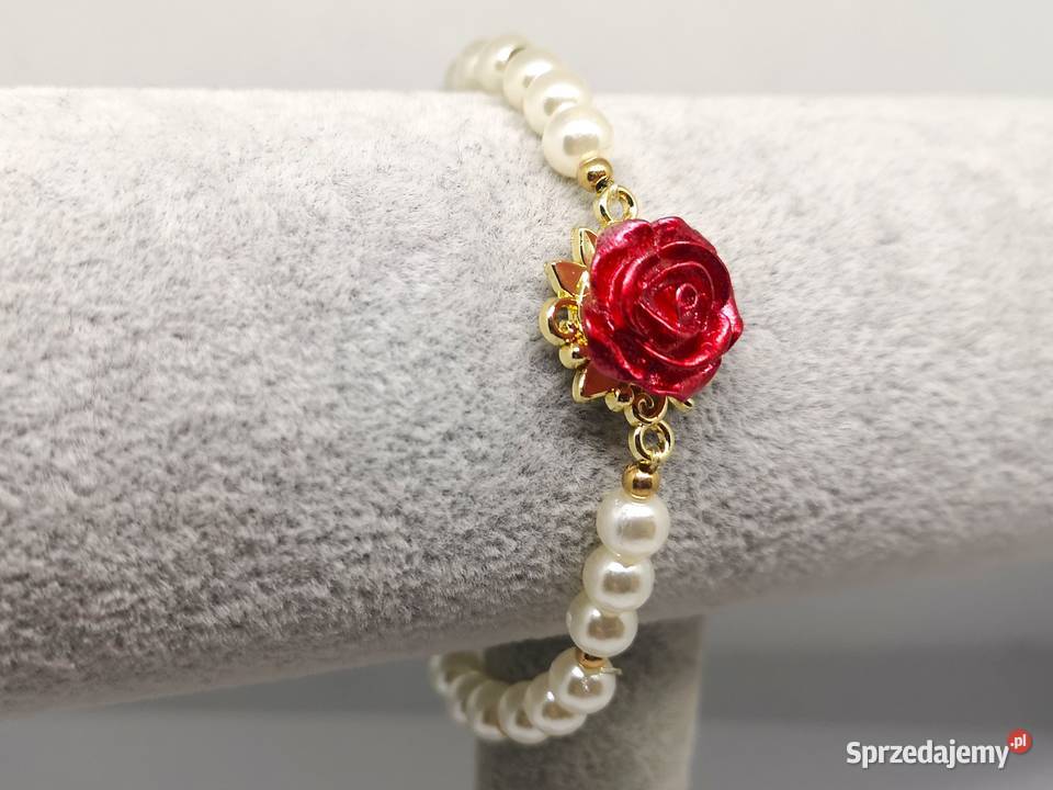 Bransoletka damska z różą Kielce