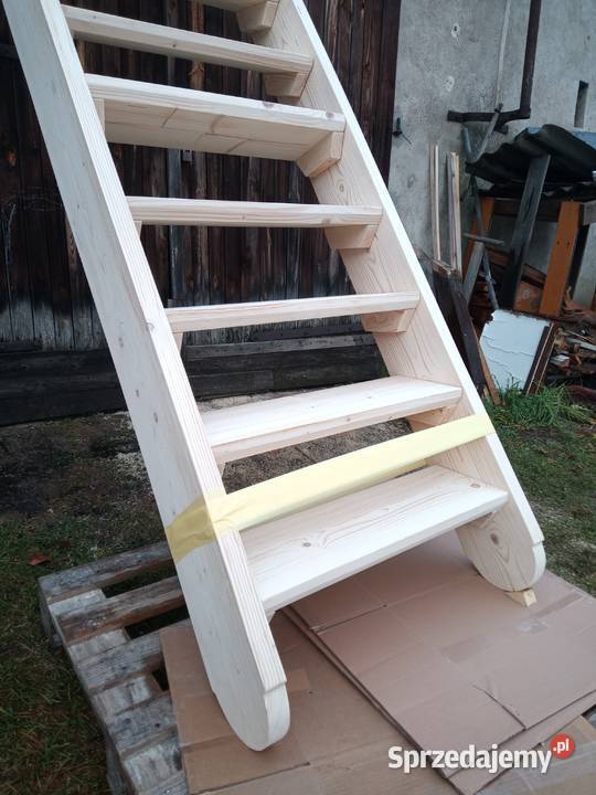 Drewniane sosnowe schody wysyłka dolnośląskie Szklarska Poręba