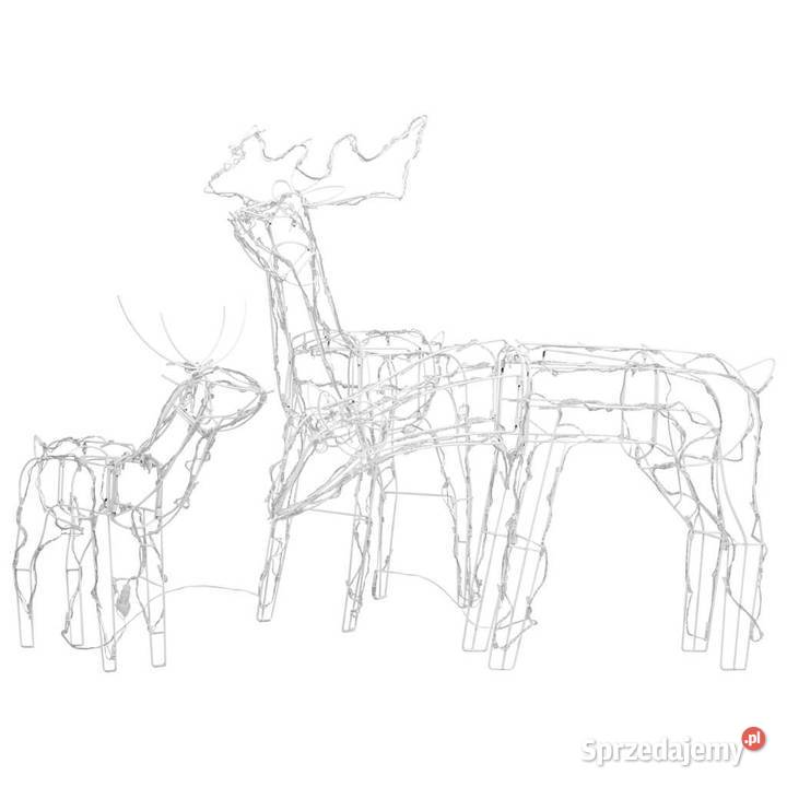 vidaXL 3 świąteczne renifery z lampek 229 diod mazowieckie Warszawa sprzedam