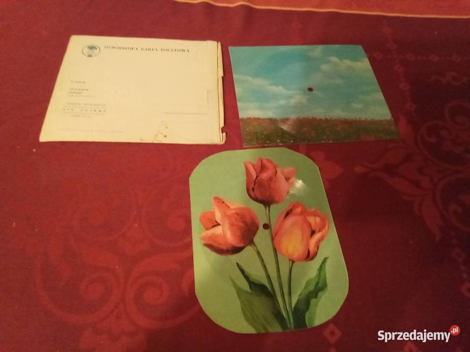 2 pocztówki dźwiękowe z dedykacją mazowieckie Warszawa sprzedam