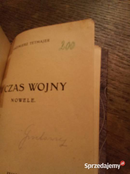 Czas wojny Tetmajer Warszawa