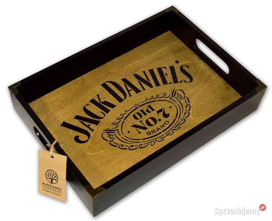 średnia TACA drewniana JACK DANIELS rustical Akcesoria barmańskie