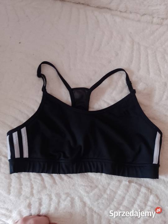 3840 M ADIDAS Czarny top fitness z Londynu małopolskie Kraków